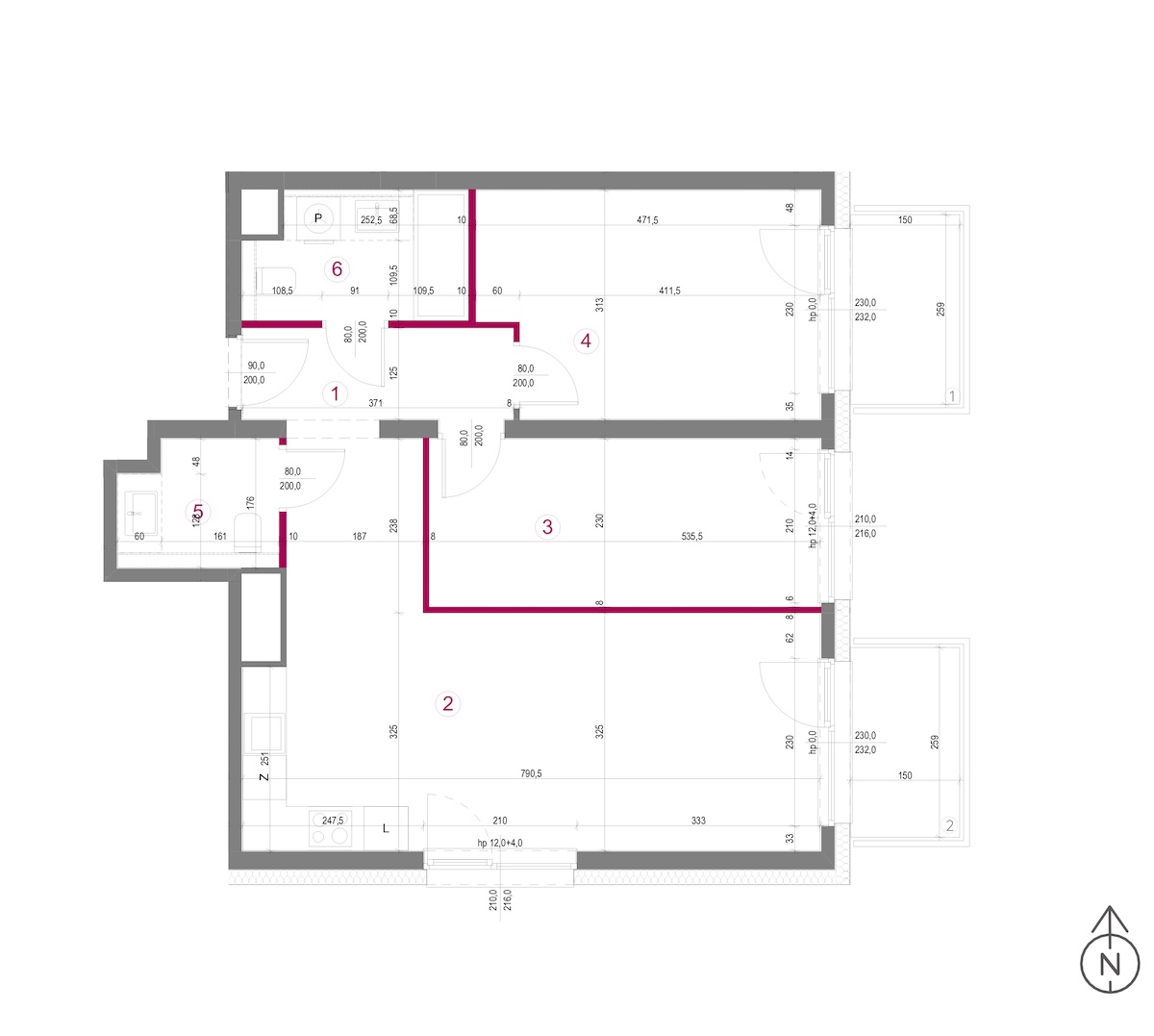 Plan mieszkania 1/5/M6