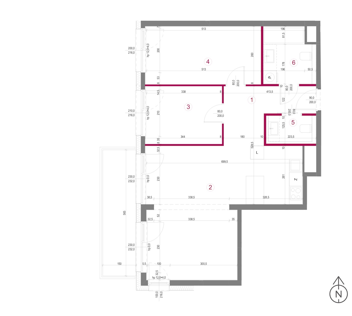 Plan mieszkania 1/6/M8