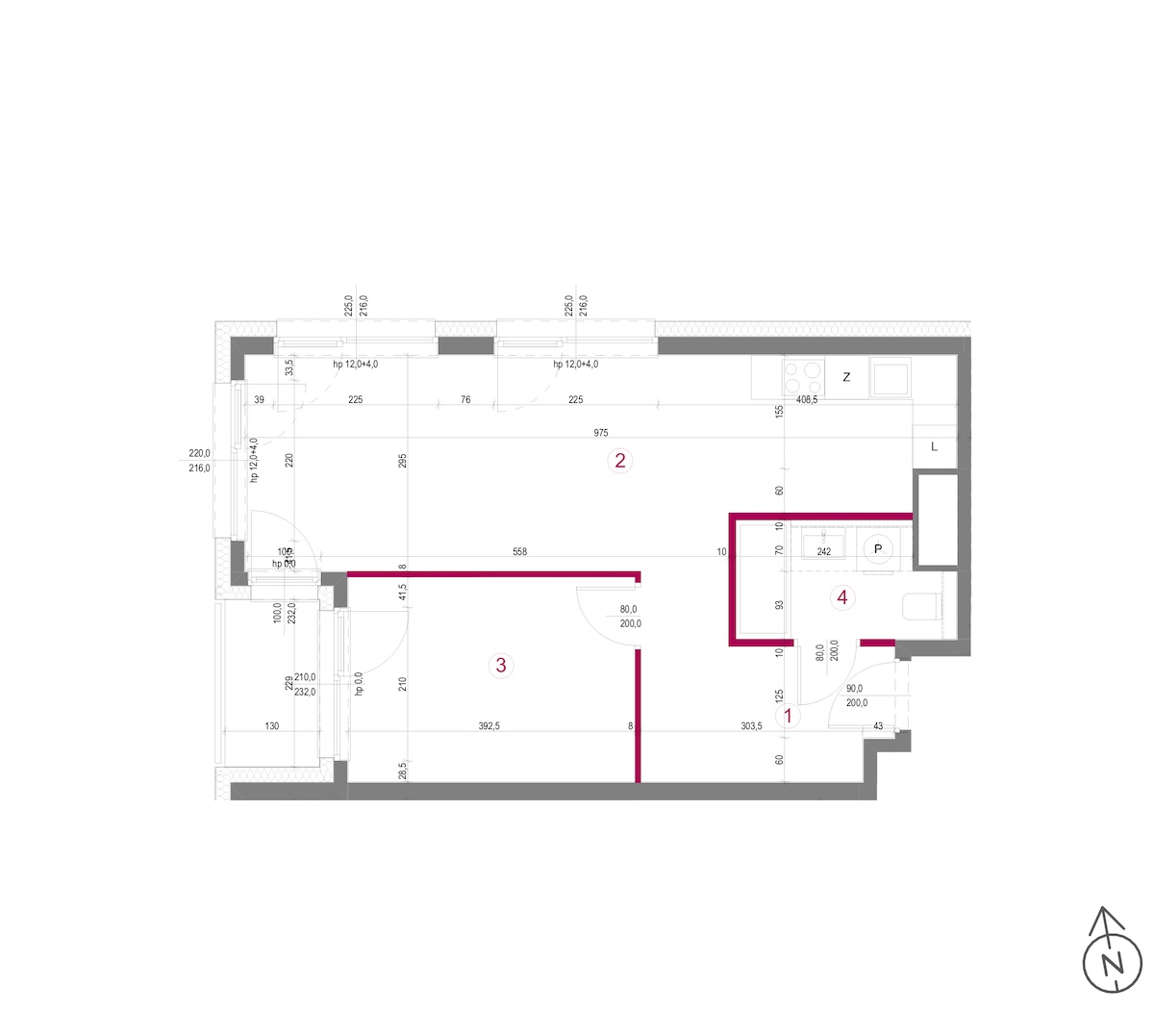 Plan mieszkania 2.1/4/M3