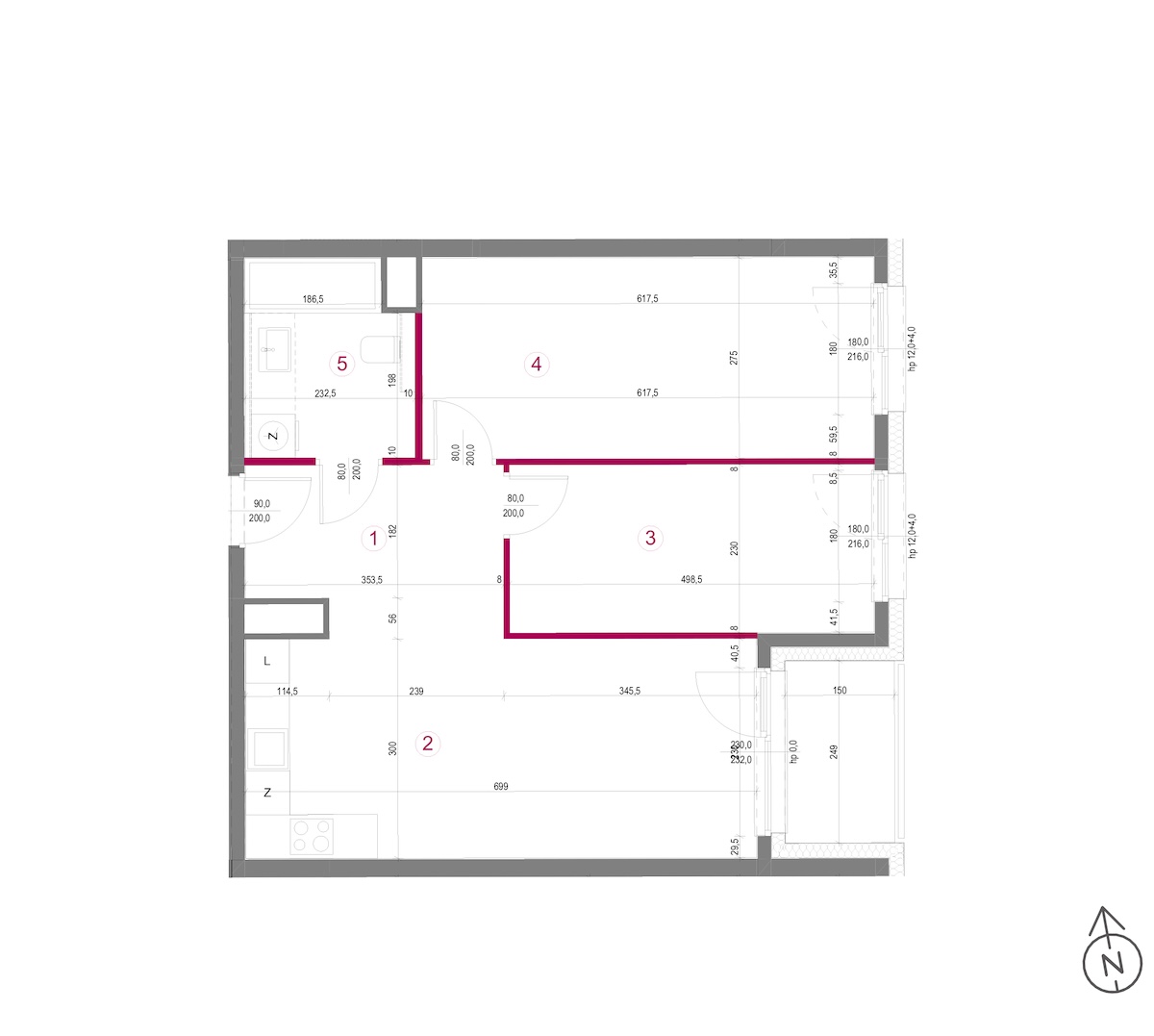 Plan mieszkania 2.1/6/M4