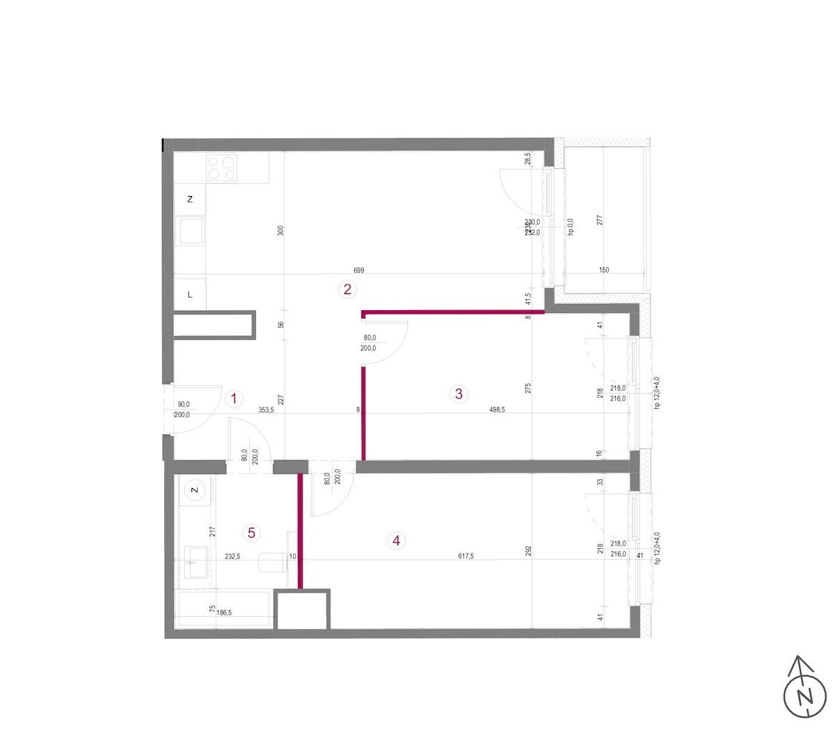 Plan mieszkania 2.2/6/M3