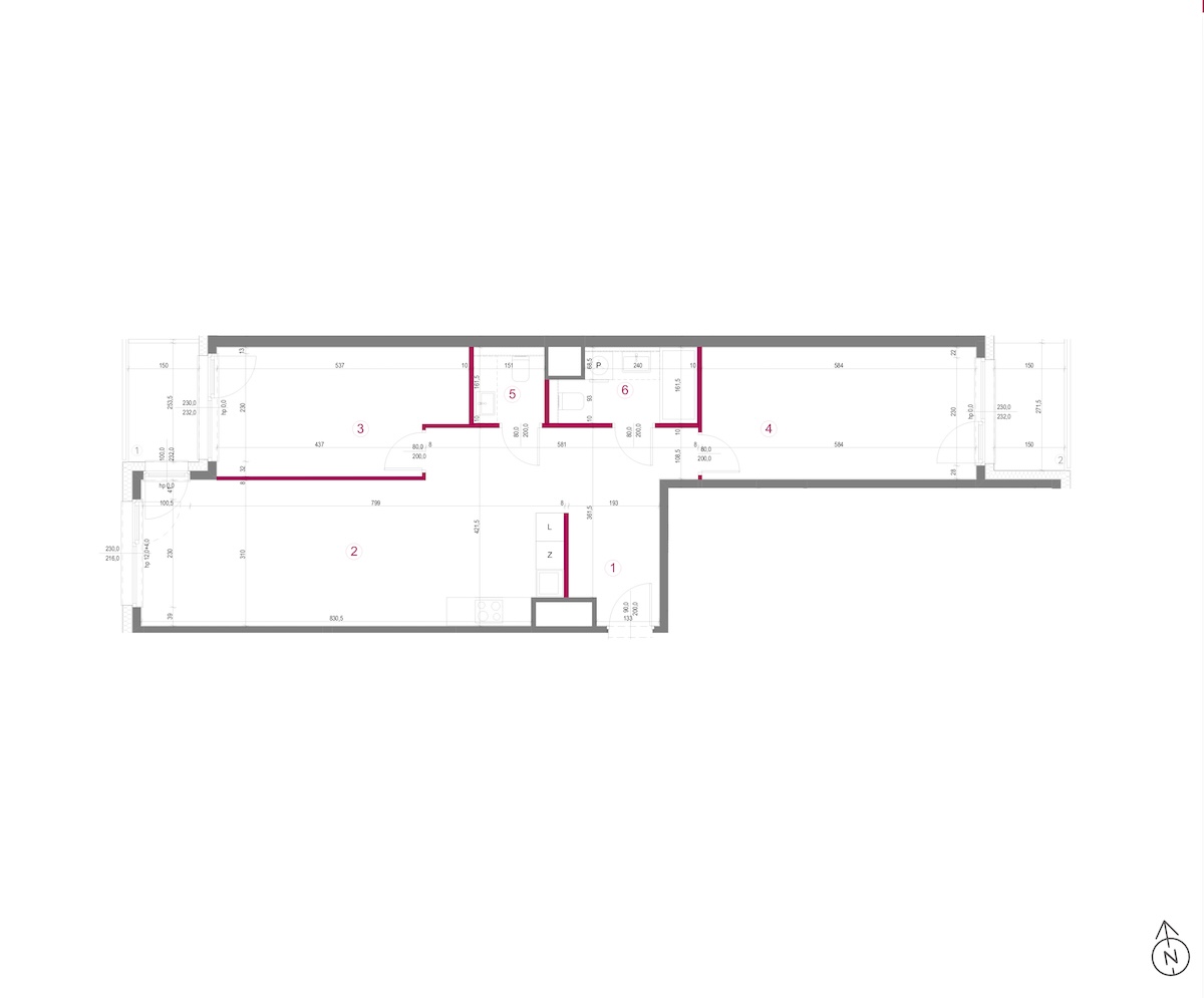 Plan mieszkania 2.3/2/M1
